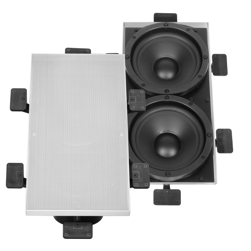 In wall subwoofer black and white LB SPEAKERS