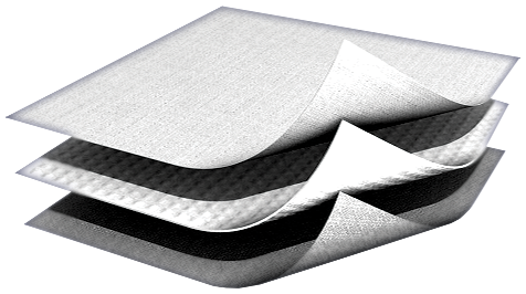 White projection fabric layers DREAMSCREEN