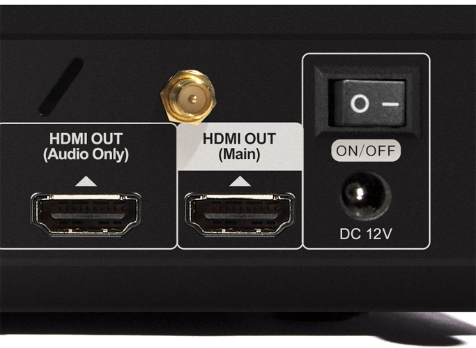 HDMI and 12V connection