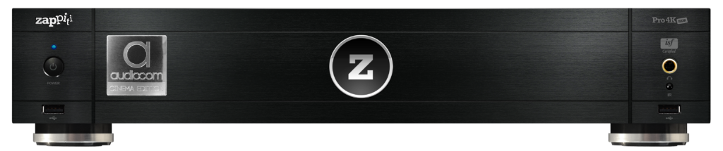 Black zappiti pro 4k audiocom hdr streamer